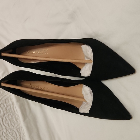New! Classic black stiletto heels pumps shoes party formal prom size 11 pointed - Picture 7 of 11